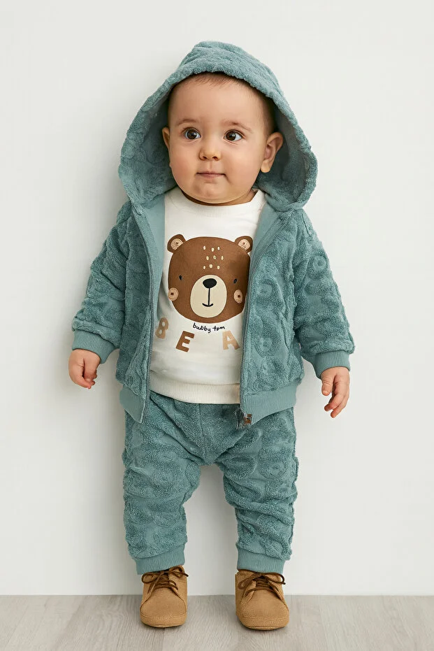 Baby hi Erkek Bebek 3lu Takim